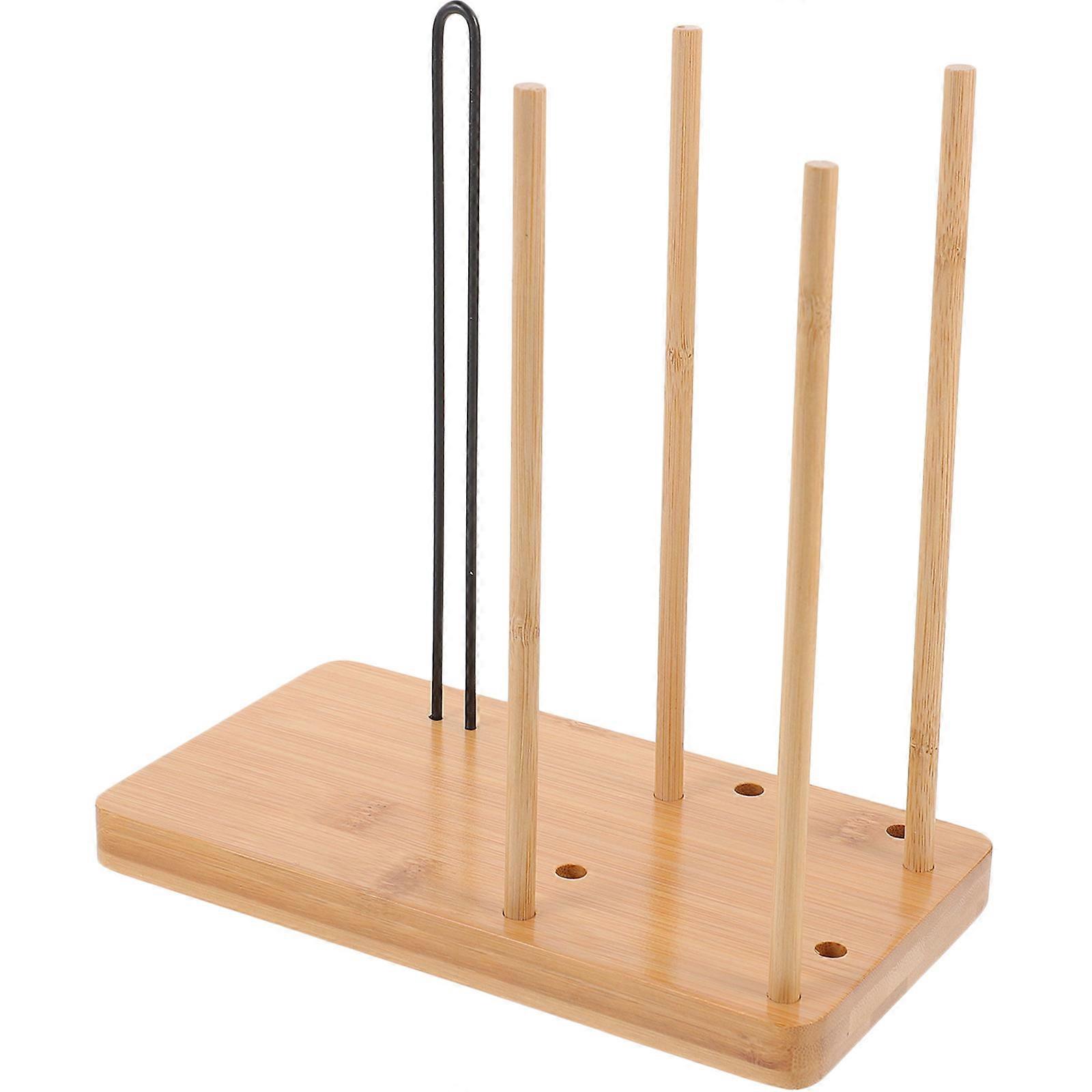 Lid Storage Tumbler Lid Organizer Lids Holder Kitchen Organization Rectangular Bamboo 1Pack