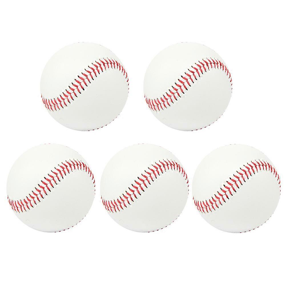 5pcs Soft Baseball Training Balls for Teenagers – Official PU Softballs for Practice and Competition Use