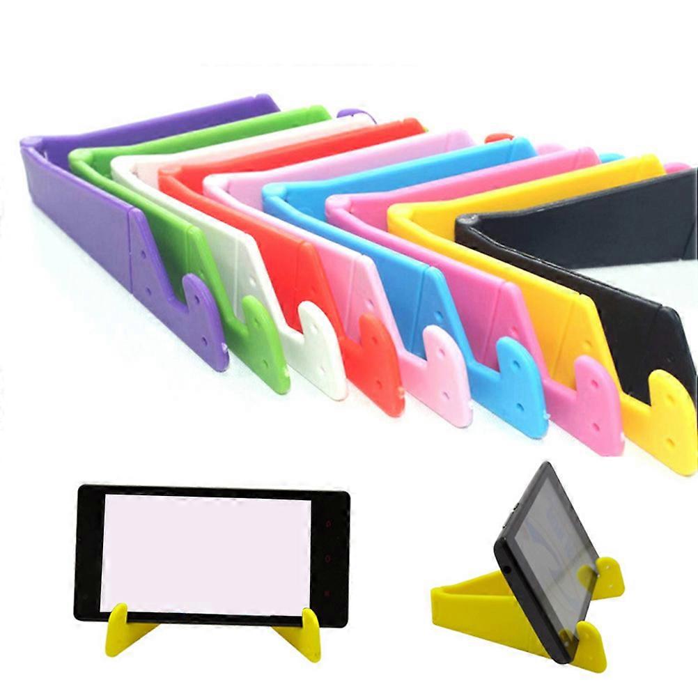 Creative Plastic V-Type Phone Stand Adjustable Foldable for Office Home 20Pcs