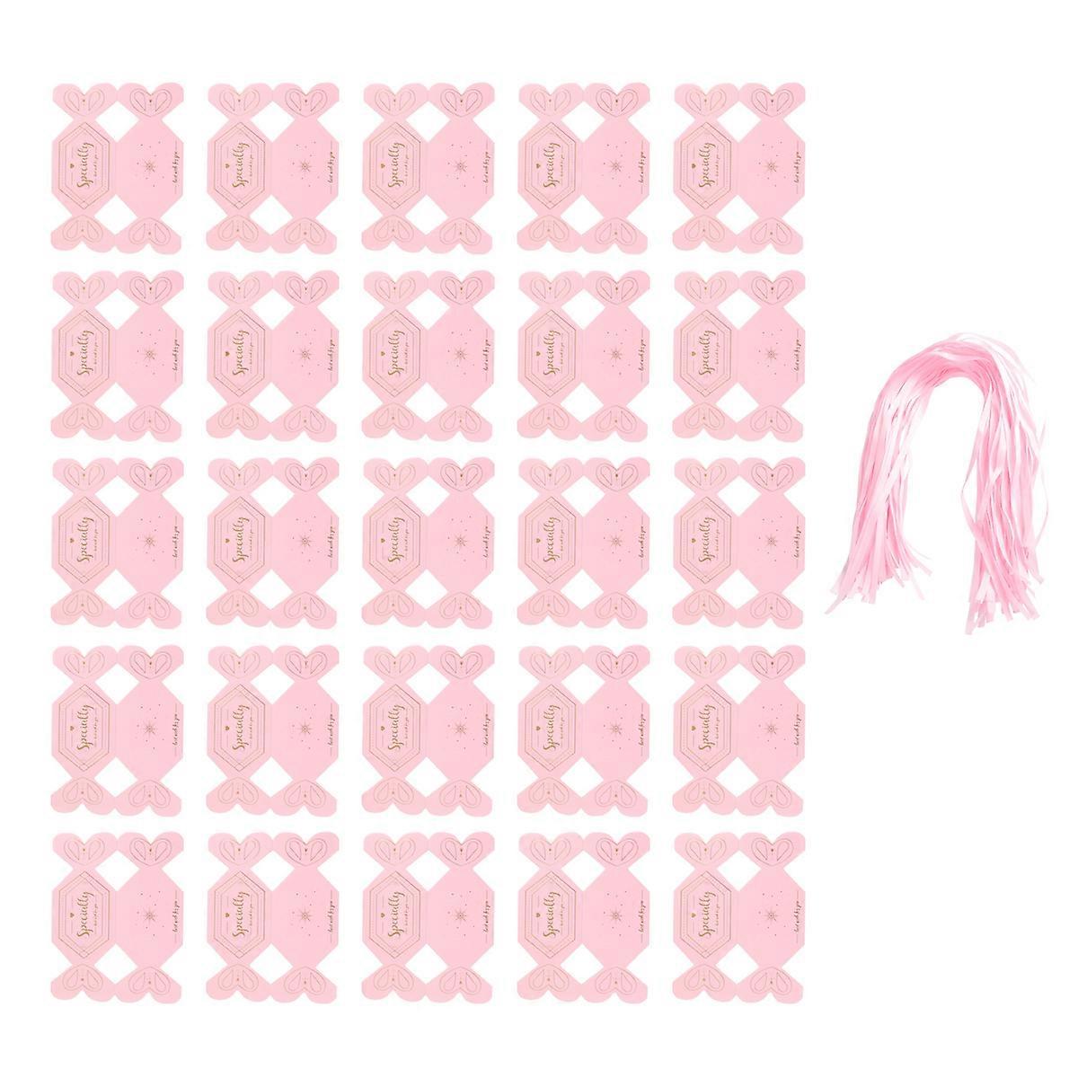 結婚式の好意ボックスピンクのキャンディーの形の収納ケースDIYロマンチックなパーティーの好意コンテナ14.50x5.50x5.50CM 25個