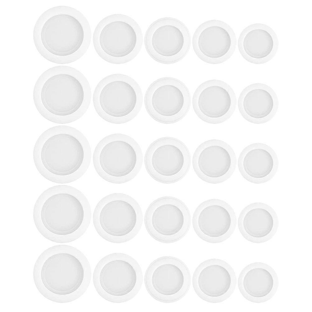 25pcs Rubber Piggy Bank Plug Caps Bottom Stoppers for Saving Box – Smooth Finish, Compatible with Plaster Doll Accessories, Prevents Coin Spillage