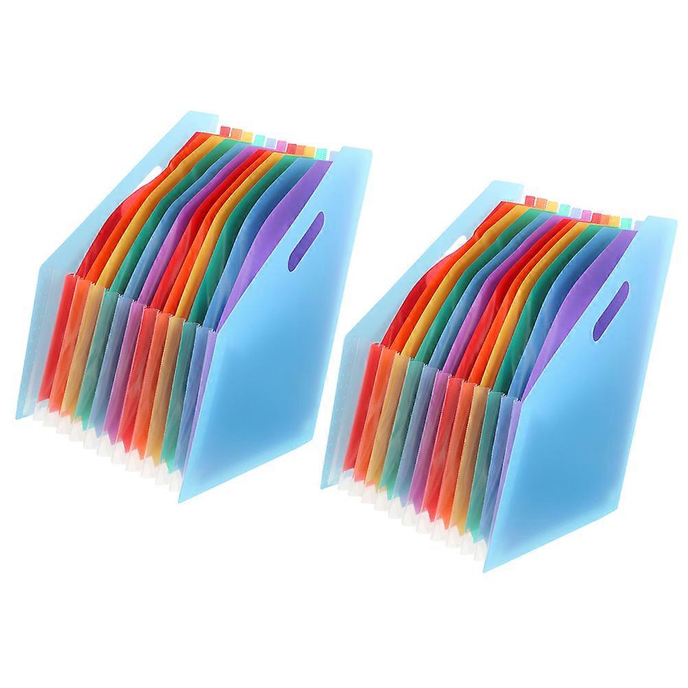 Expandable File Folders Office Organiser File Management Standing File 12.69X10.02X0.79in 2Pcs
