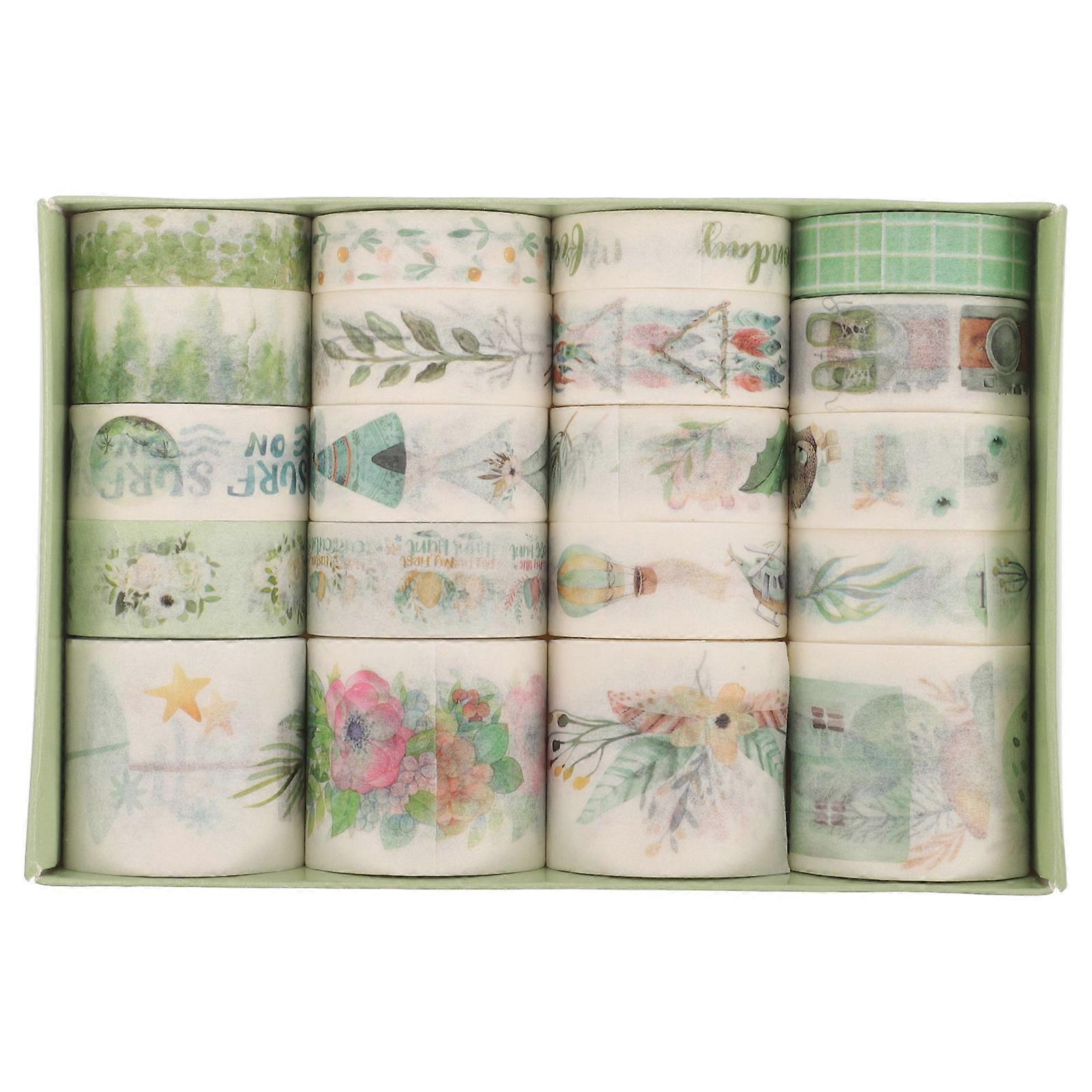 Patterned Washi Tape Decorative Diy Crafts 20 Rolls Washi Material Sticky