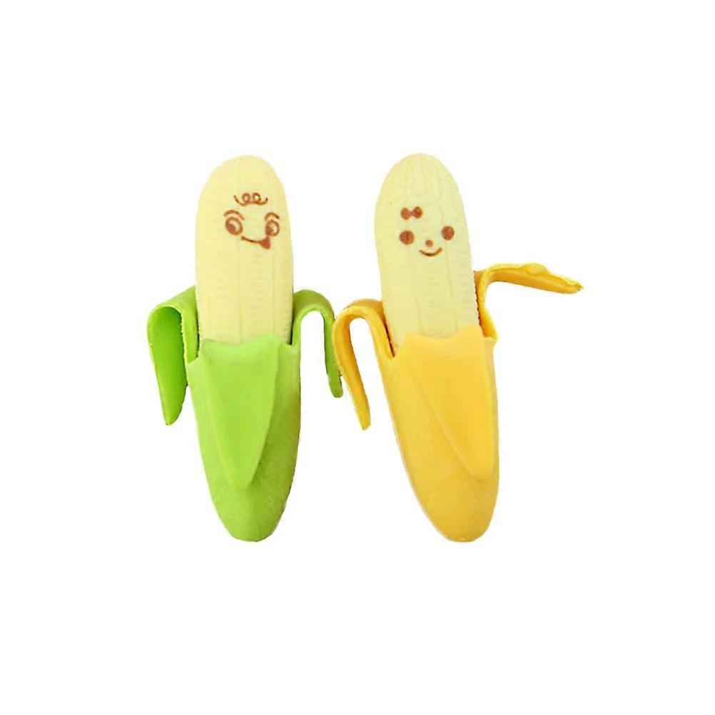 Cute Erasers For Girls Mini Banana Pencil Eraser Rubber Classroom Erasers 20Pcs