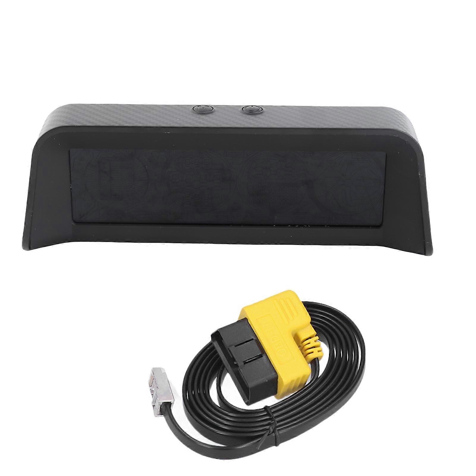 Car HUD display for OBD speed tracking and overspeed alarm