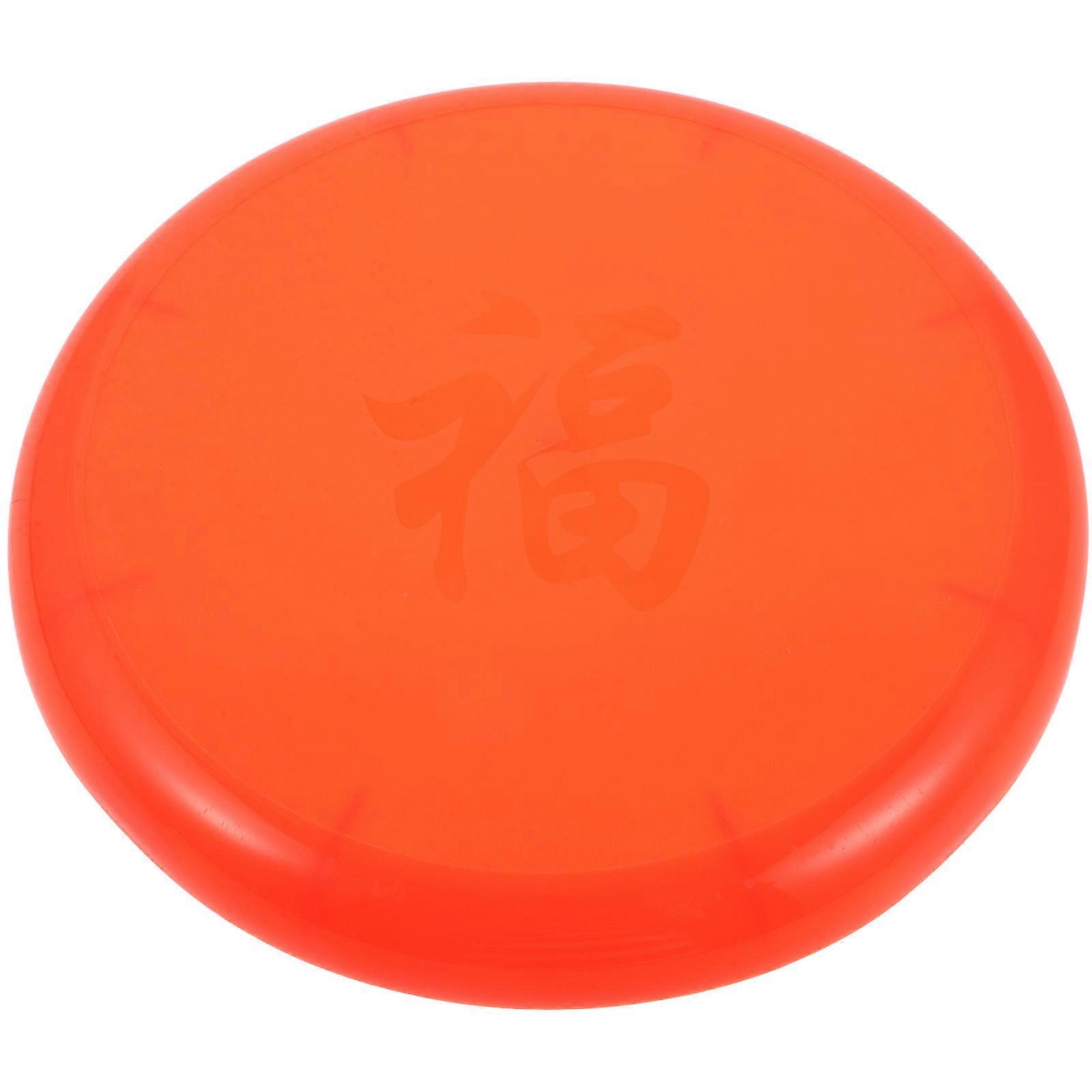 Round Stool Seat Replacement Plastic Stool Cover Canteen Use Orange 29.00X29.00X2.30CM Wear-Resistant 1Pcs