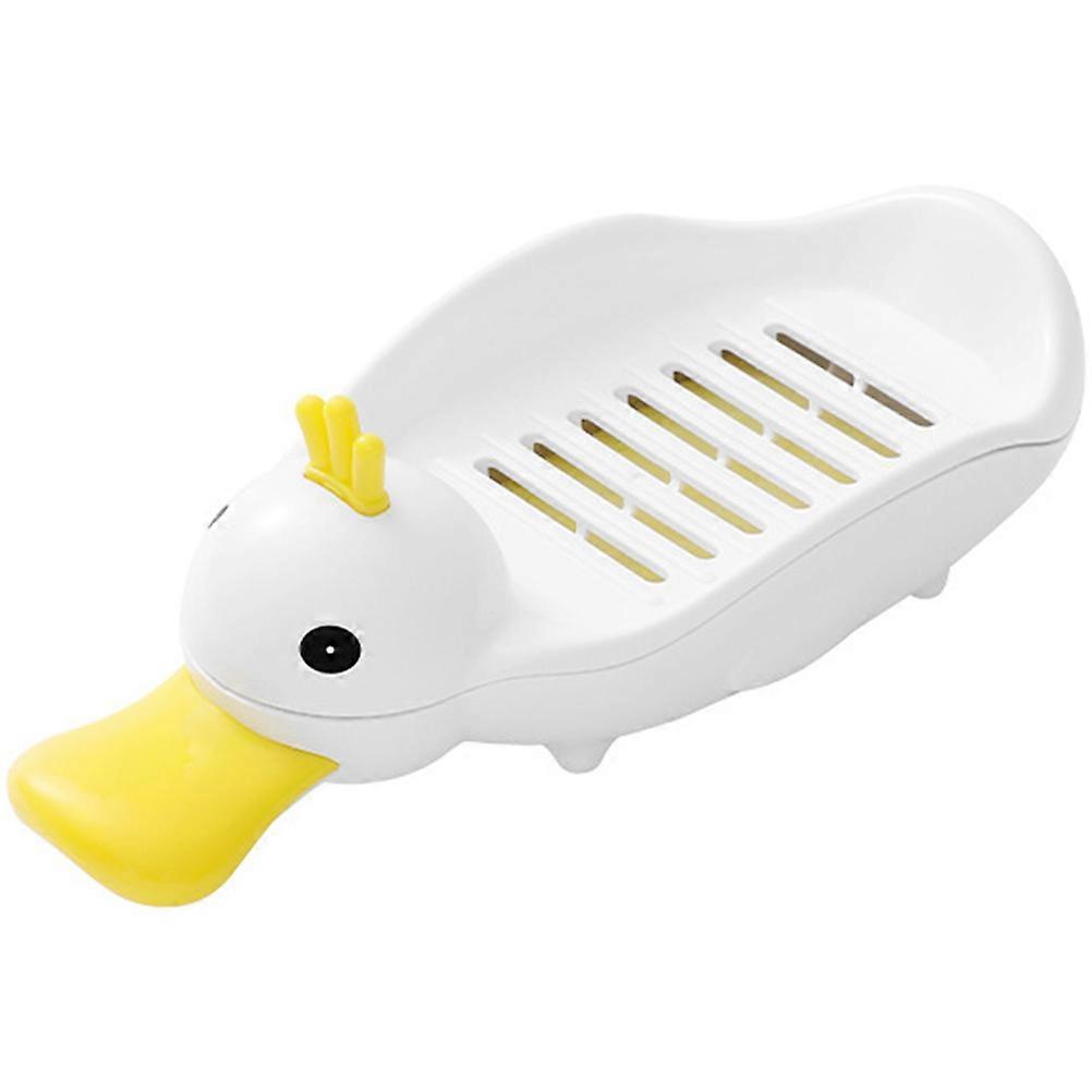 Cute Duck Soap Dish with Self Draining Design for Bathroom, Shower, and Kitchen Use – Stylish Soap Holder with Efficient Drainage System
