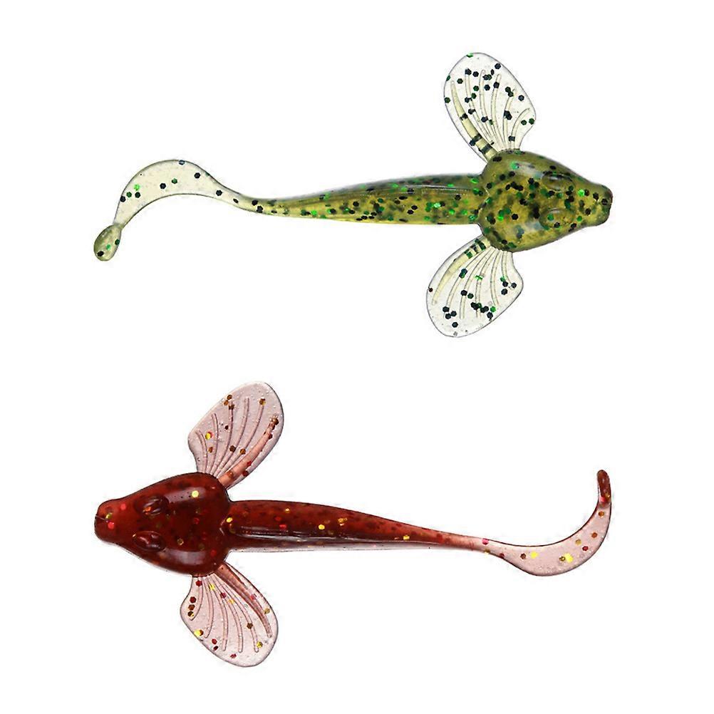 Fishing Lures Bass Lifelike Swimming Actions Diving Action Attract Fishes 10cm Length 5.5g Weight PVC 6Pcs
