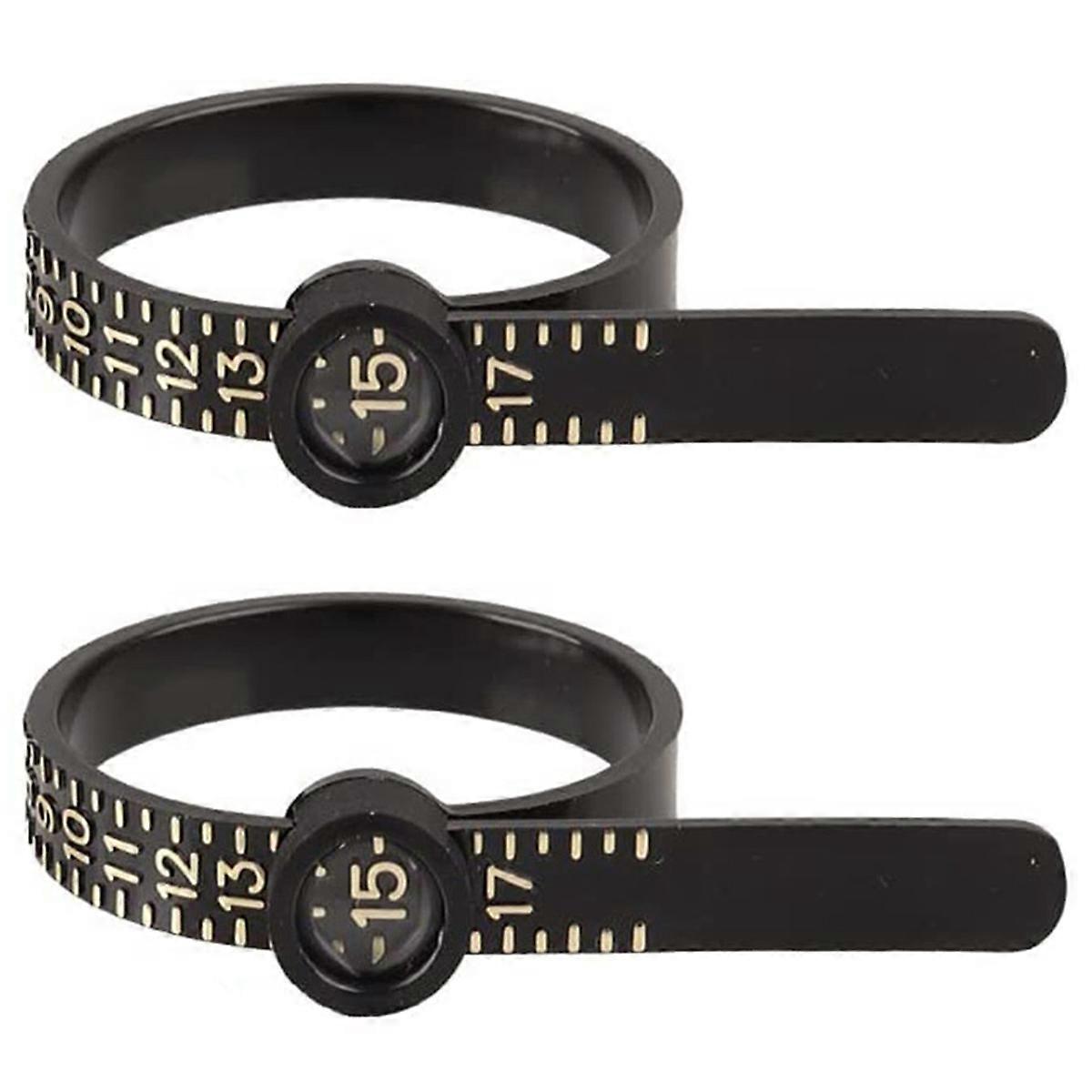 Ring Sizer, with Magnifying Glass, Plastic Finger Belt 1-17 US Size