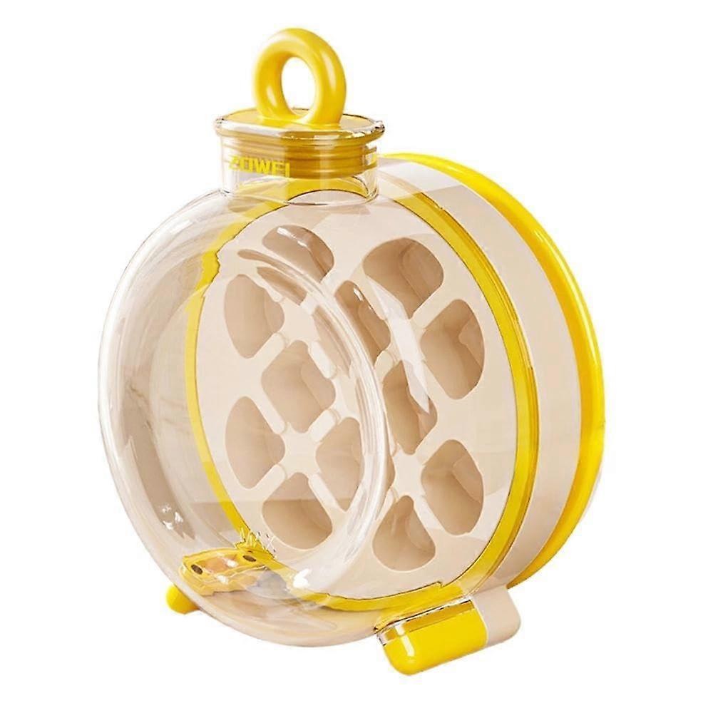 Summer Products 2in1 Ice Cream Ball Maker, Plastic, F5A7, with Yellow Lid, No Straw