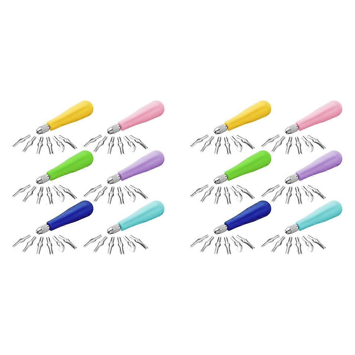 6Pack Craft Linoleum Cutter Kit Carving Tools