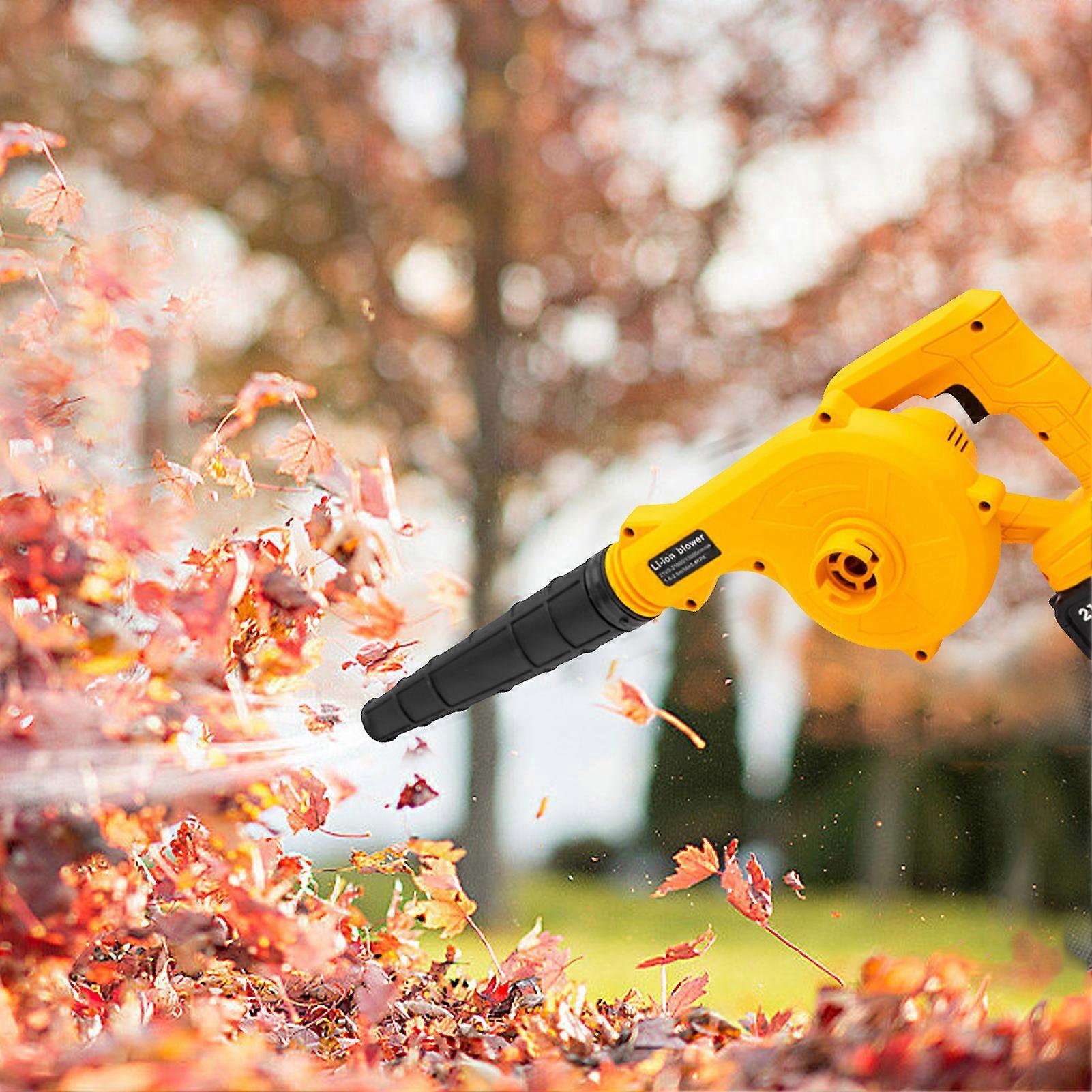 21V Rechargeable Lithium Electric Blower 3000mAh Lithium Cordless Leaf Blower Large Power Industrial Small Dust Blowing Machine for Snow Leaf Cleaning