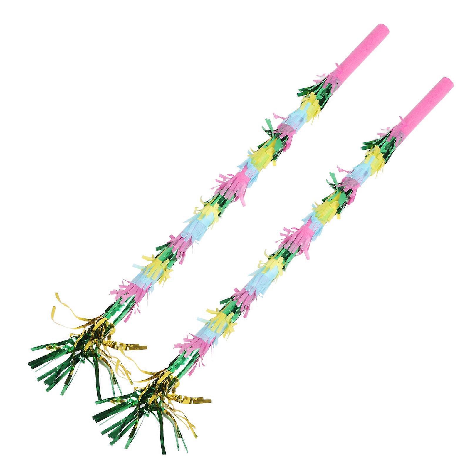 Fun Game Toy Pinata Beating Stick for Children's Birthday Party PVC Multi 2pcs Set