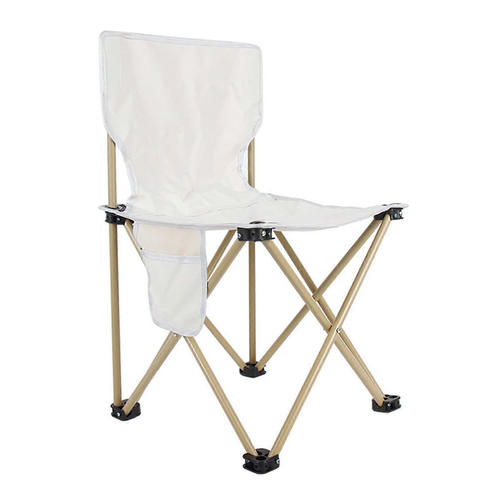 Foldable Camping Chair, Maximum Load 150 kg, Folding Camping Chair with Wooden Handle, Folding Chair for Camping, Hiking, Tailgates, Picnic