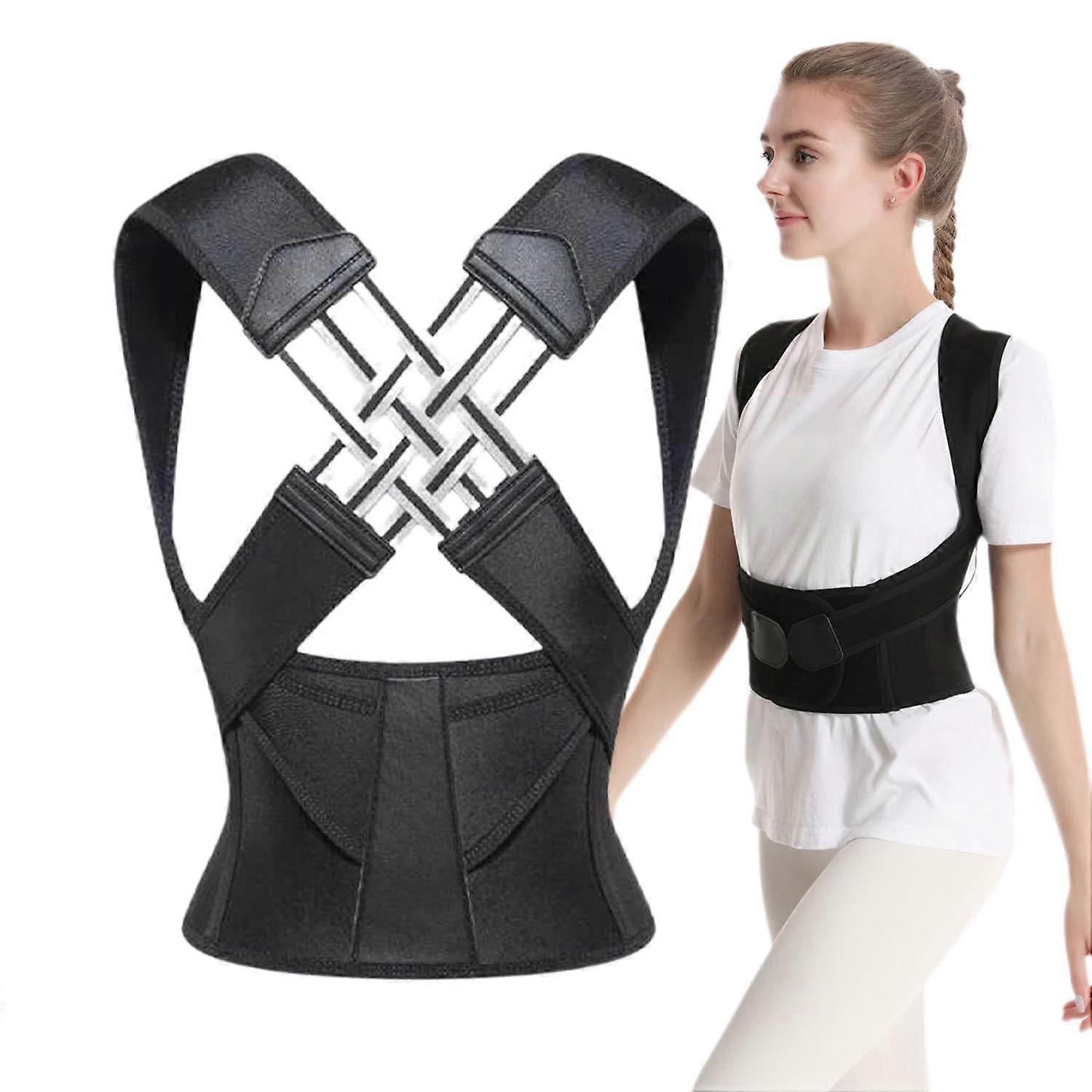 Adjustable Back Posture Belt for Office and Home Use, Gym Back Straightener, Large Size Posture Corrector