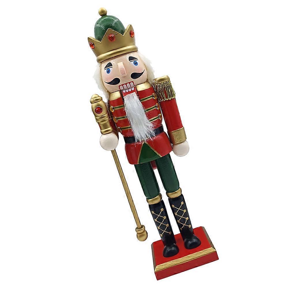 Nutcracker Soldiers Wood Nutcracker Craft Christmas Design Soldier Shape Multi 30.00X10.00X8.00CM 1Pack