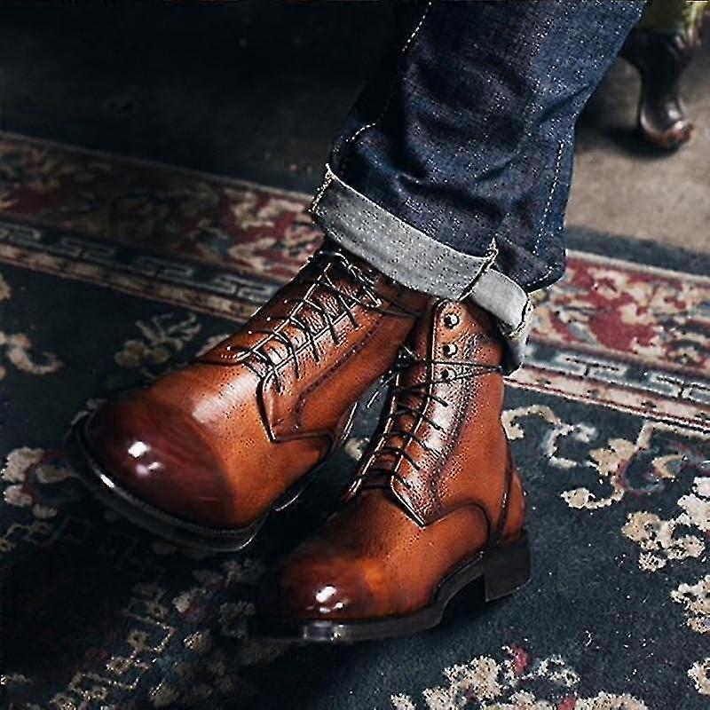 Men's PU Leather Boots Compatible with Selected Brands