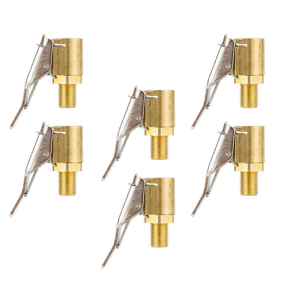 6pcs Car Thread Air Chuck Head Durable Pump Clips