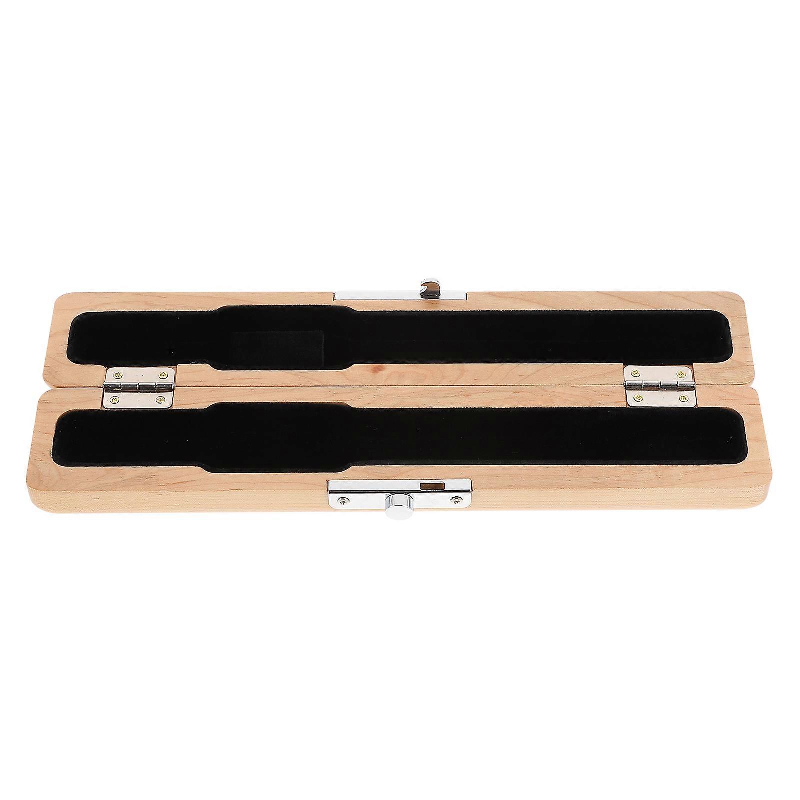 Box Flute Mouthpiece Case Portable Flute Carrying Bag, Storage Container for Flute Head, Maple Khaki Accessory