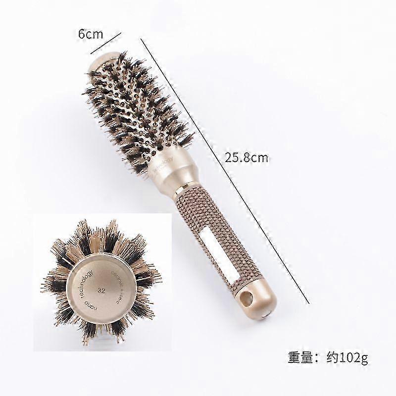 丸い毛のブラシの打撃乾燥ブラシイオン性のイノシシの毛の乾燥のための帯電防止円形ブラシ、カール