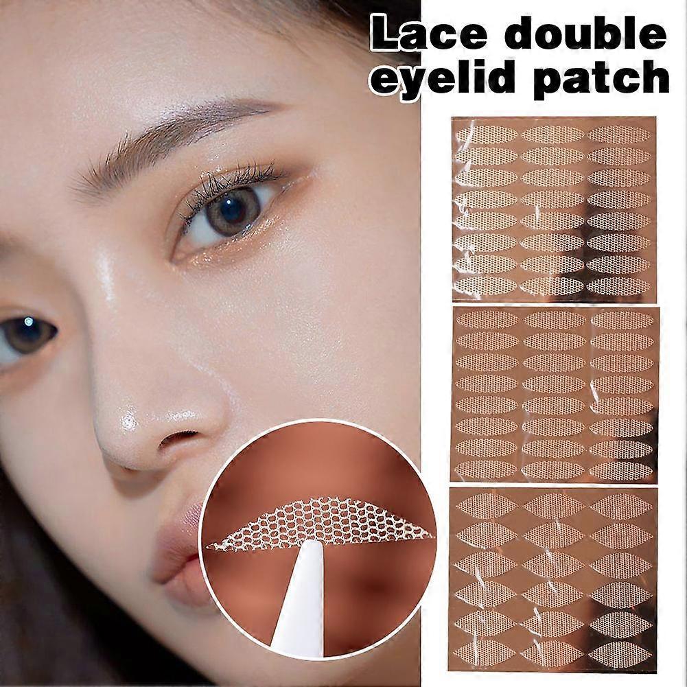L size (B)$Lace double eyelid stickers invisible natural widening and enlargement seamless eyelid stickers for women half-moon double eyelid stickers