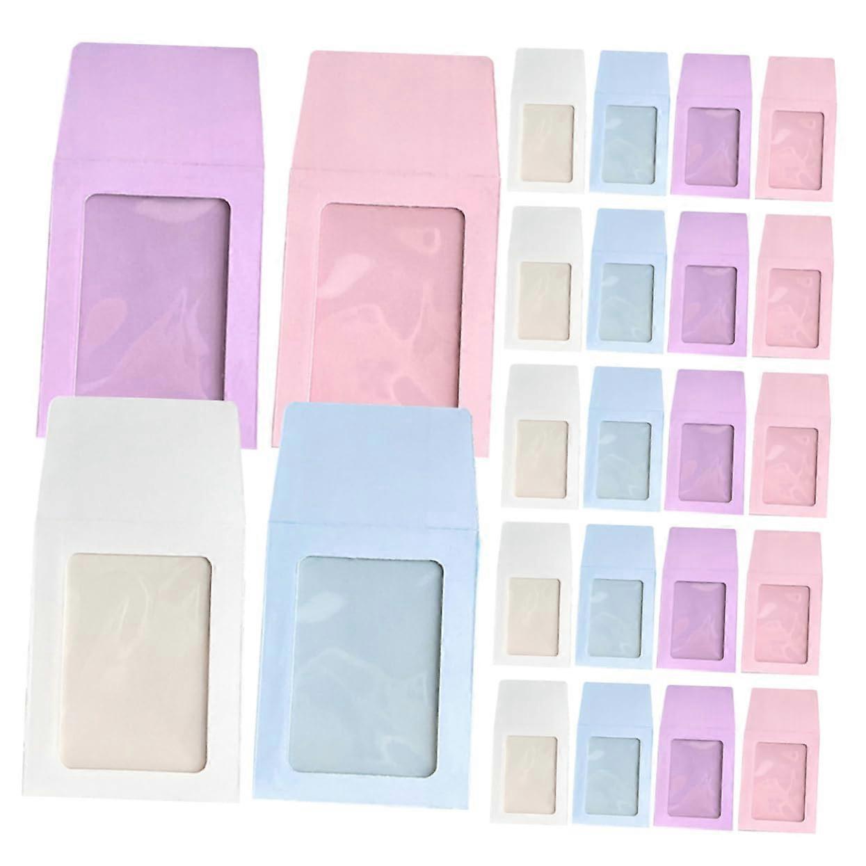 40 Pack Makkaron Color Changing Card Protection Sleeves for Trading Cards, Transparent Collectible Card Holders