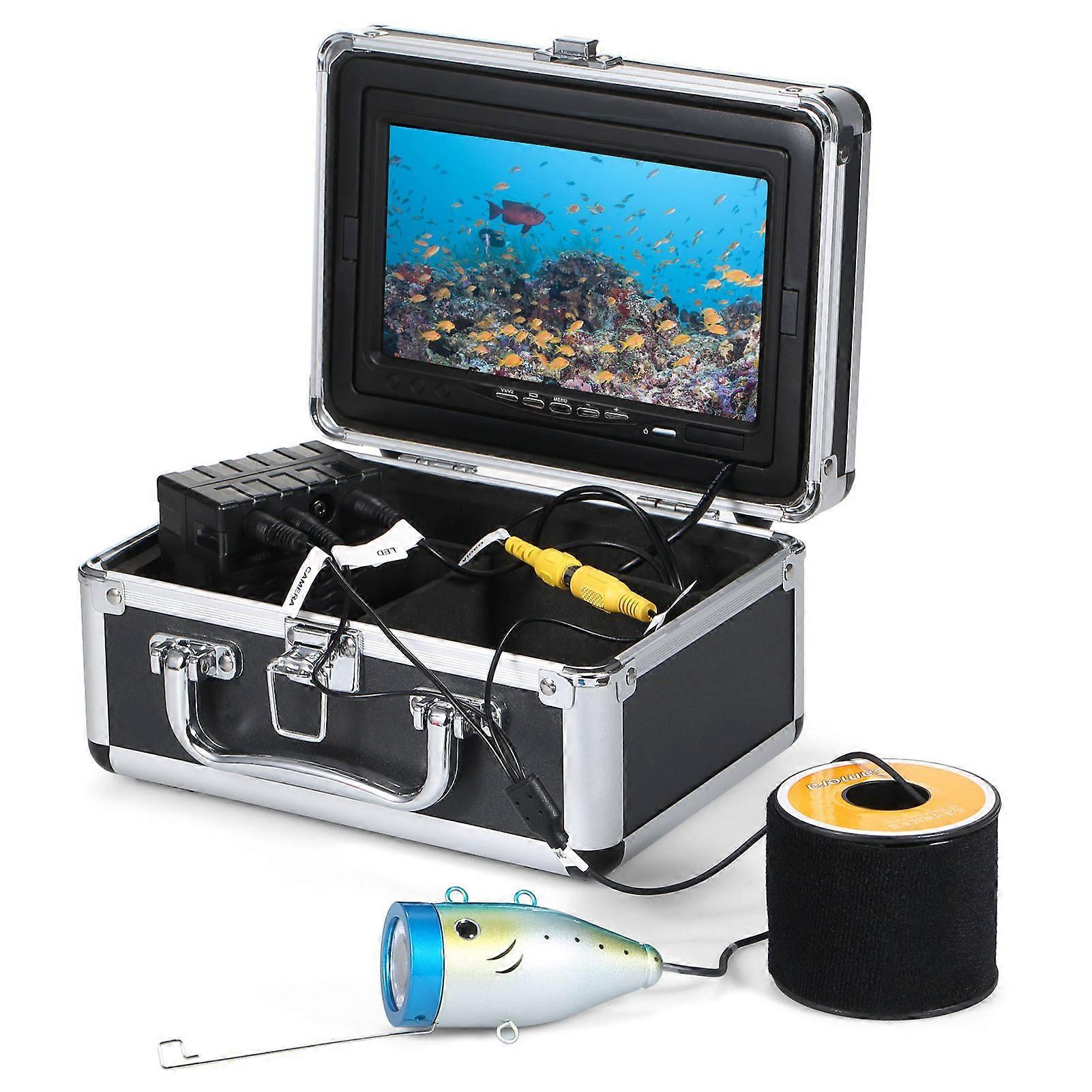Unterwasser-Angelkamera Fischfinder mit 12-LED-LCD-Display IP68 wasserdicht für das Eisfischen mit See-See-Boot