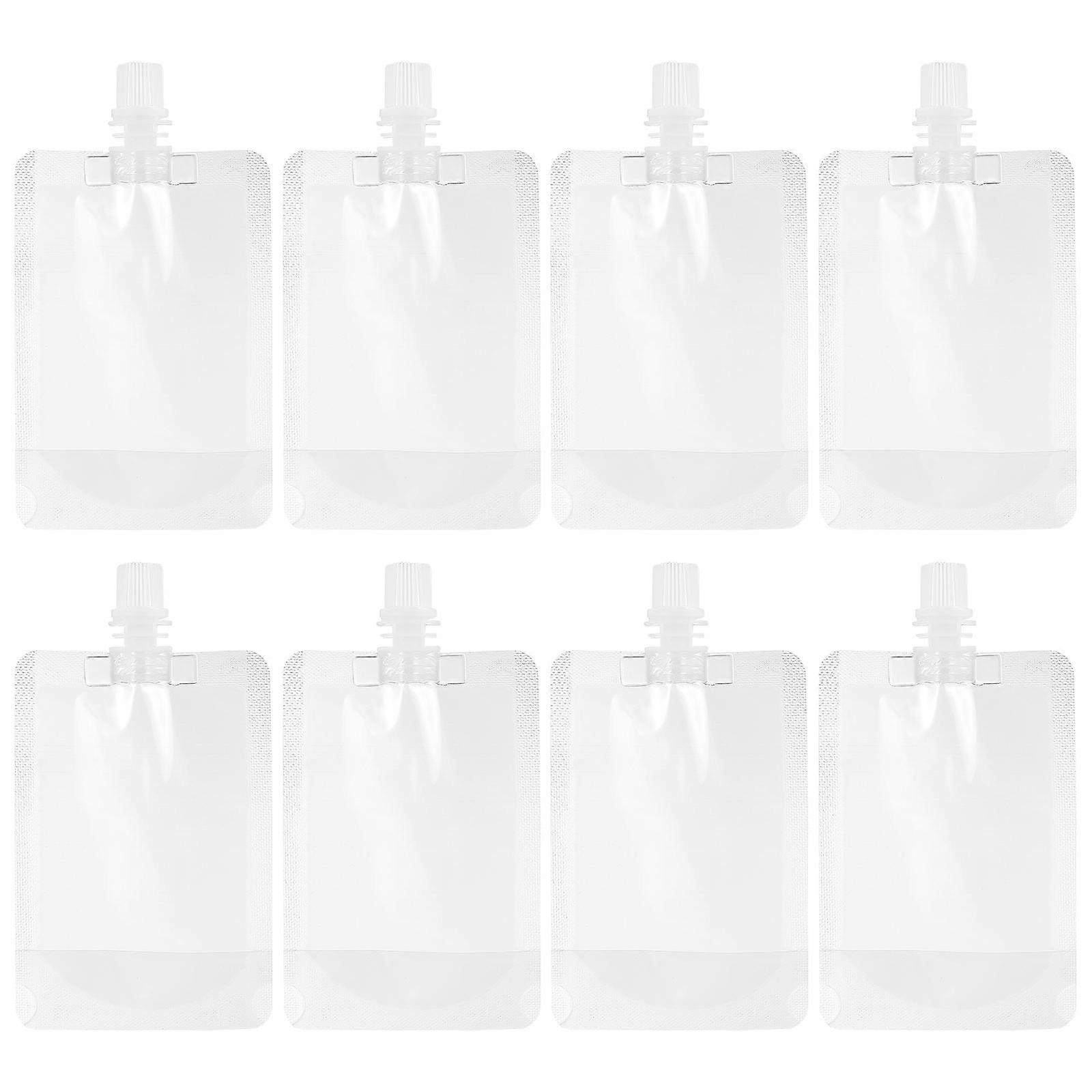 Liquor Pouch Plastic Drink Flask for Storage Use 50Pcs Pack Transparent