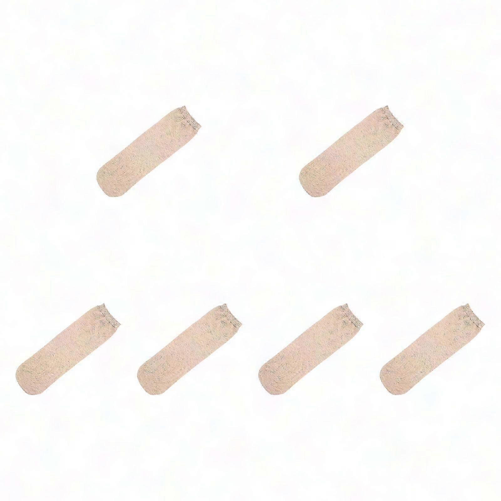 6 par åndbare bomuldsprotesesokker til mænd