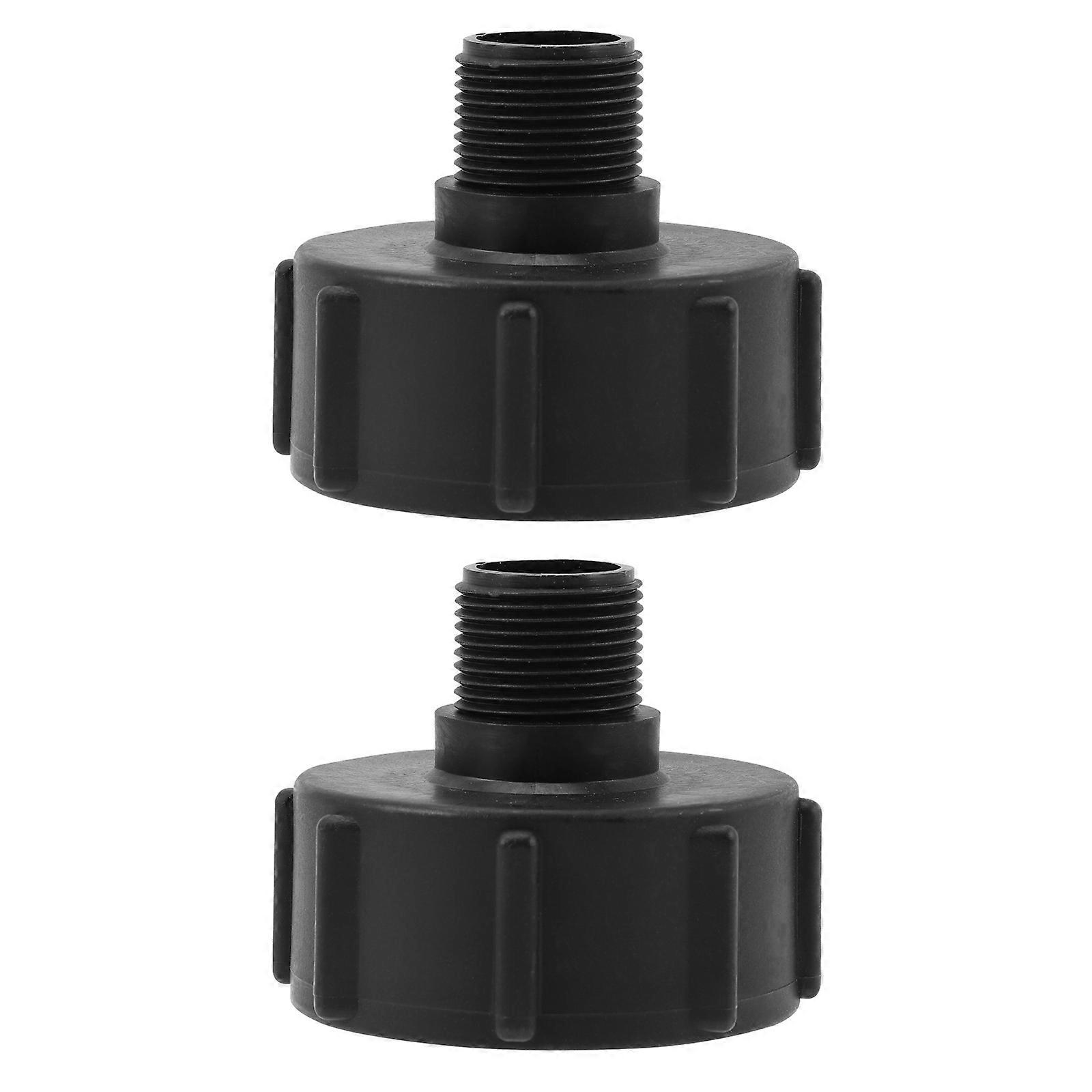 2pcs IBC Tote Adapter Fitting Tool for Water Tanks Quick Connect Hose Connector Compatible with Standard IBC Containers Durable Leakproof Design