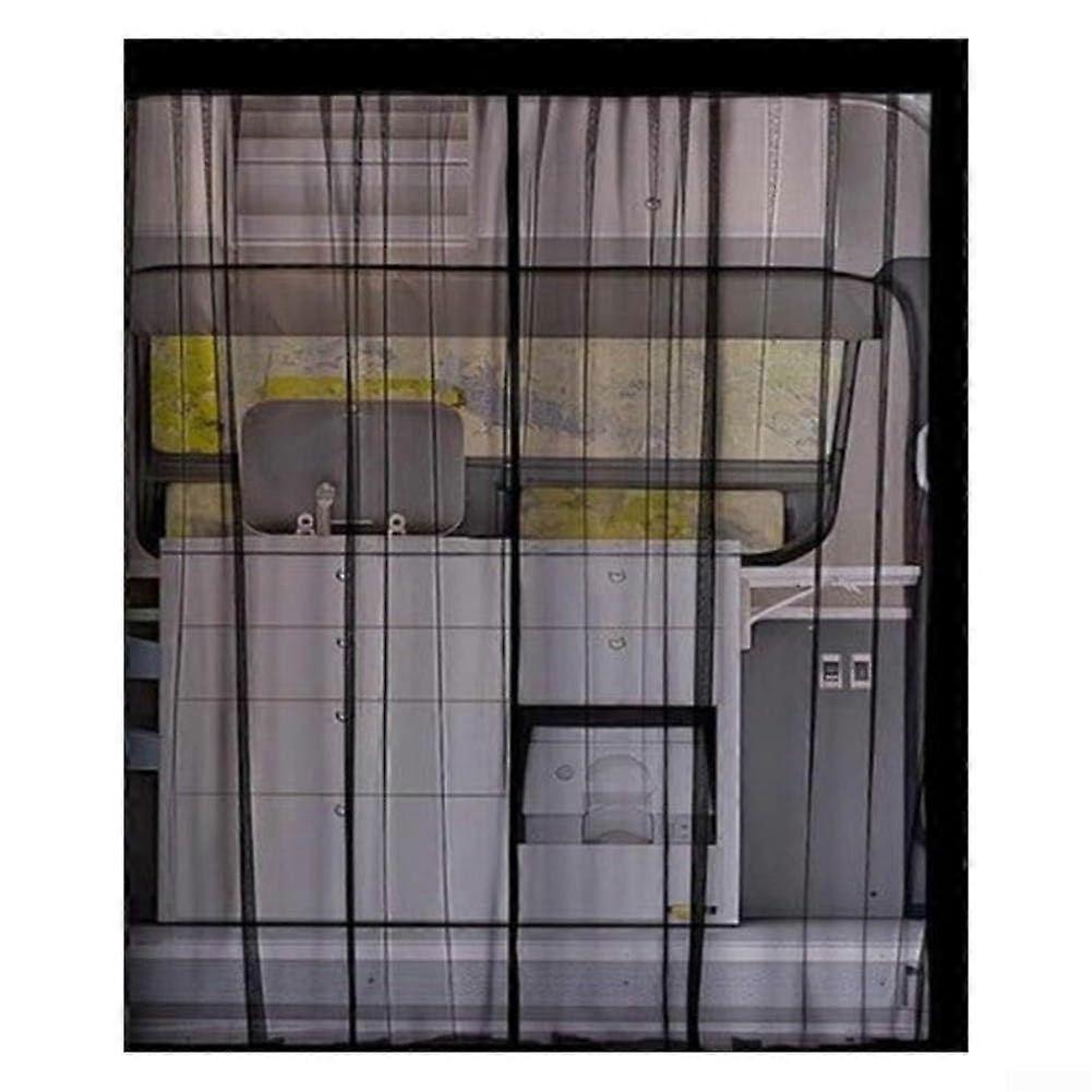 RV Curtains Magnetic RV Screen Door Curtain Fly Screen Door RV Mesh Screens Replacement Magnetic Closure Mesh Doors