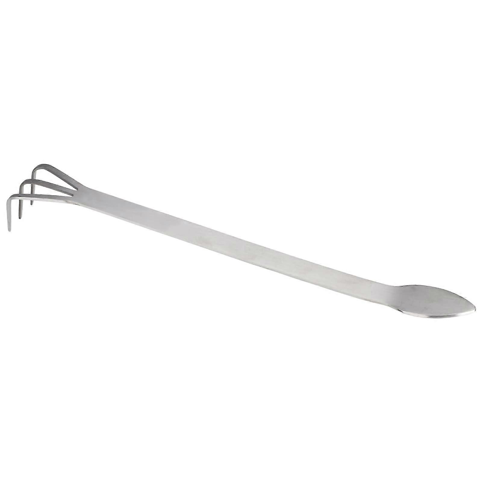 Stainless Steel Bonsai Tool, 2in1 Multifunctional Root Rake Spatula with Ergonomic Design and Nonslip Grip for Bonsai Enthusiasts and Beginners