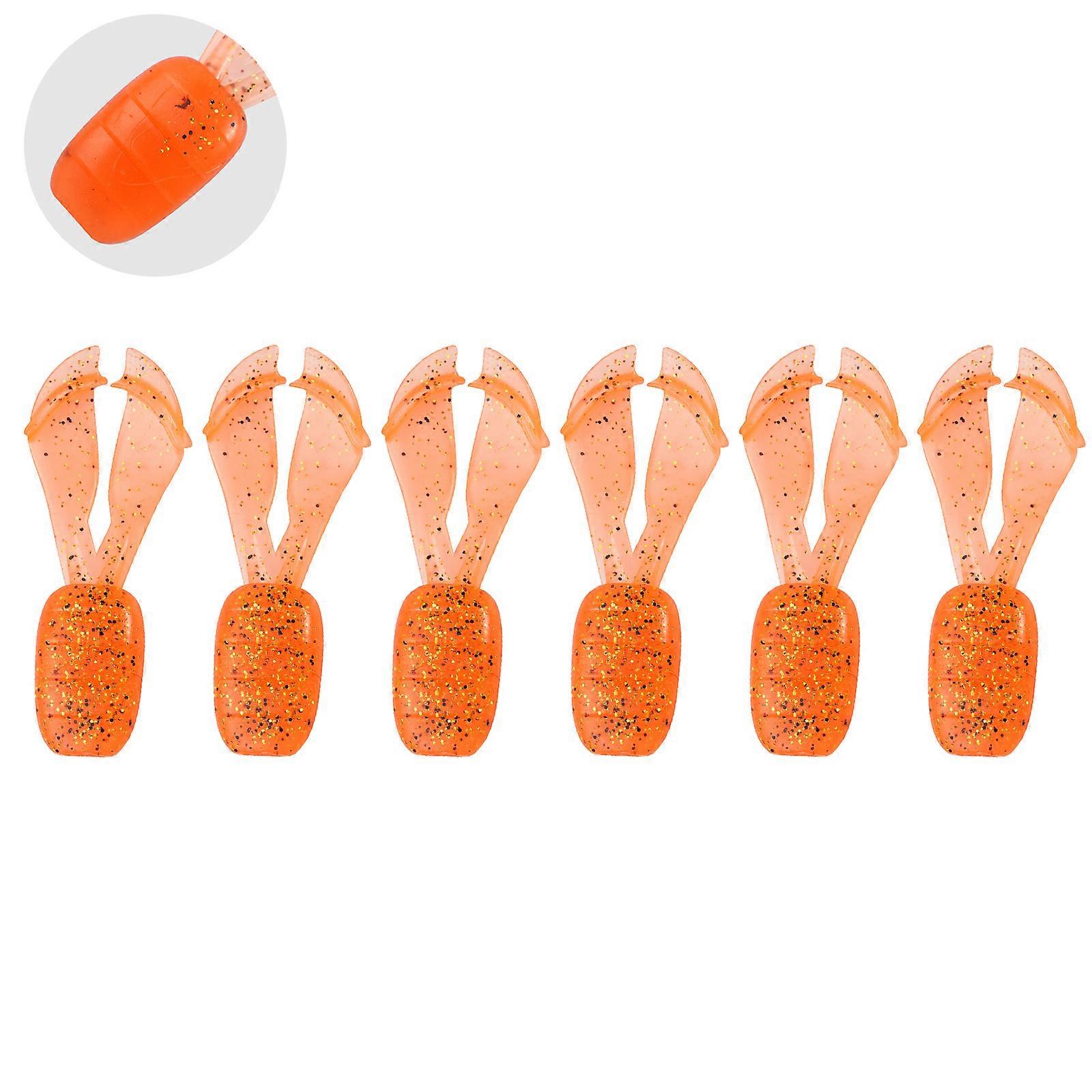6pack Salt Impregnated Floating Soft Lures With Realistic Tail Action for Freshwaters Saltwater Fishing  Style L