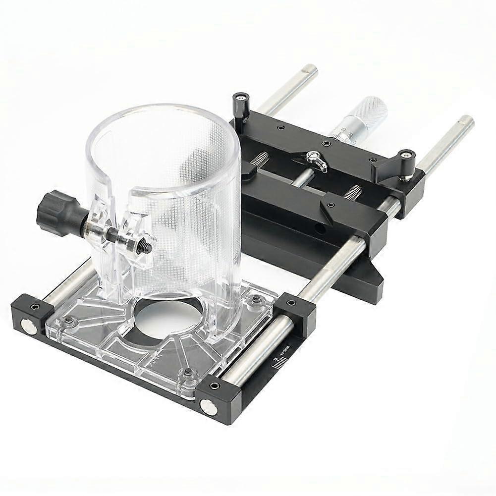 Milling Groove Holder Base Adjustable Precision Router Jig Attachment Durable Precise Adjustment