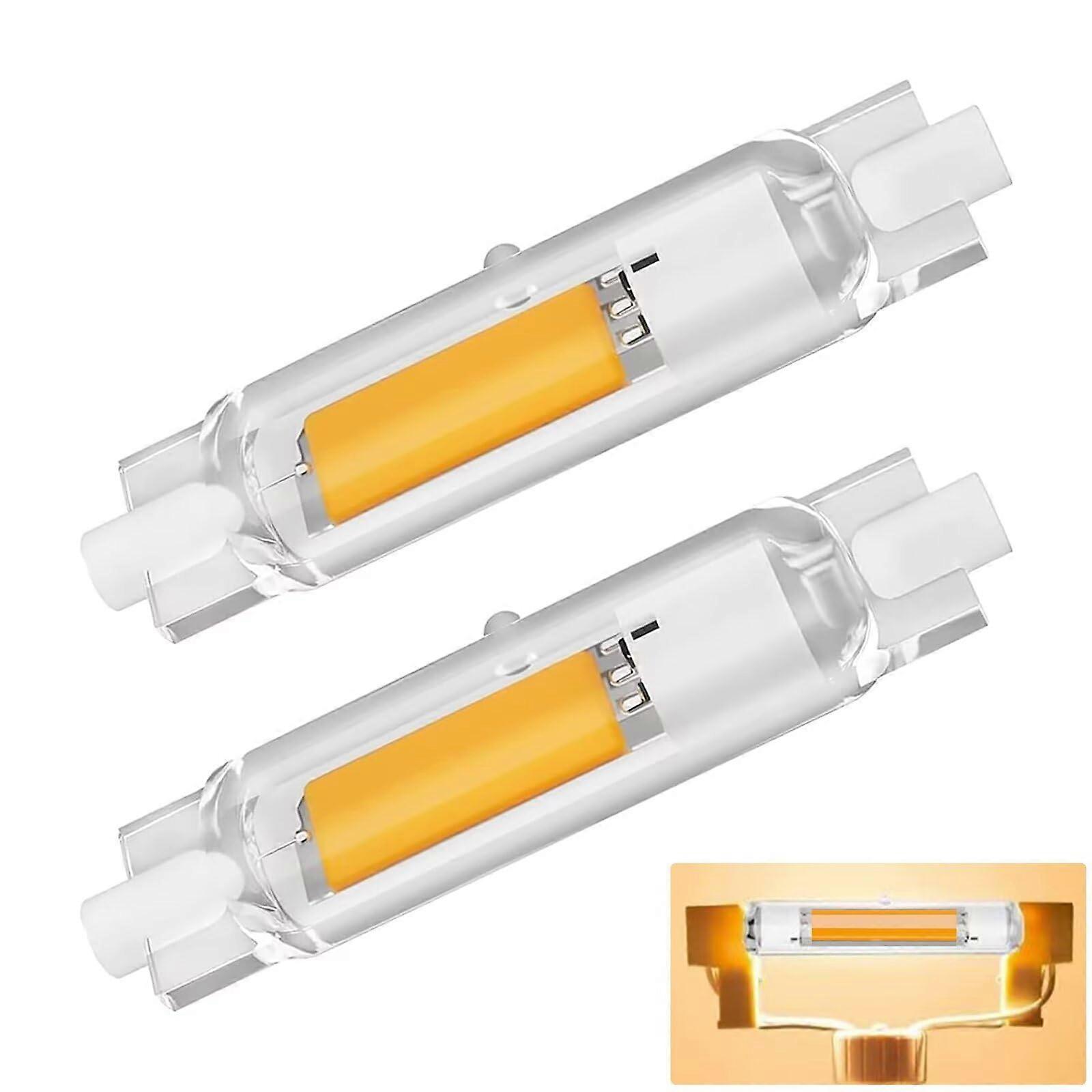 R7S LED 78mm Dimmable Lamps, 20W Replacement for 200W Halogen, 3000K 2000LM, Pack of 2