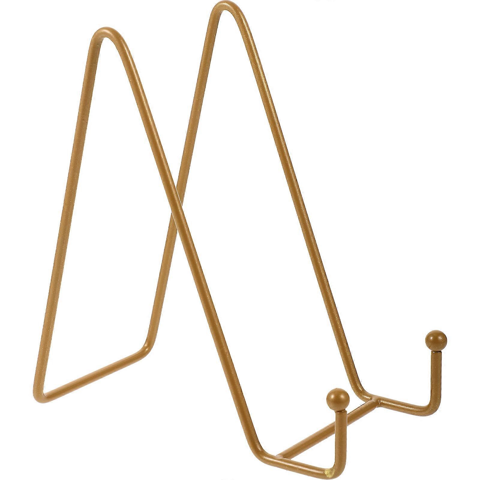 Metal Plate Holder Easel Stand for Display Versatile Picture Frame Stand for Kitchen, Office & Art Gallery Elegant Vintage Design for Ceramic