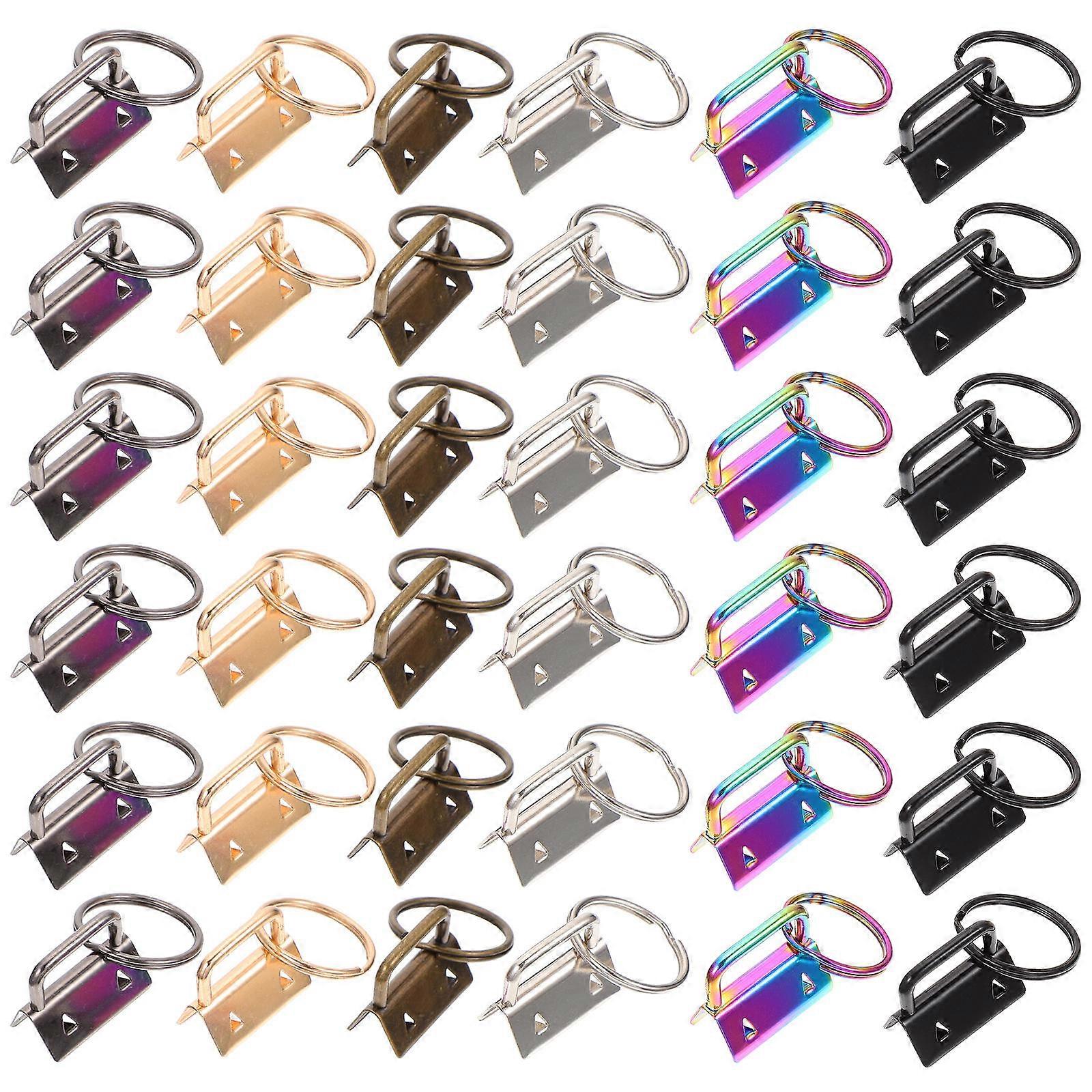Jewelry Clasps Handbag Strap Clip Diy Activities Rectangular Shape Attaching Clasp Or Jump Ring 36Pcs