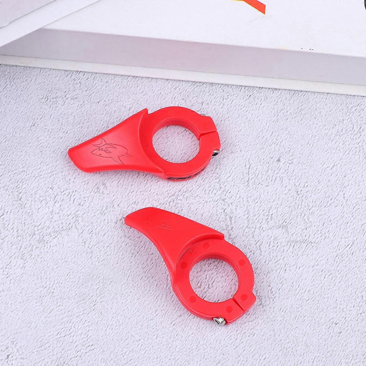 Professional Bike Handlebar Thumb Rest for Mountain Bike Fixed Gear with Ergonomic Design Red
