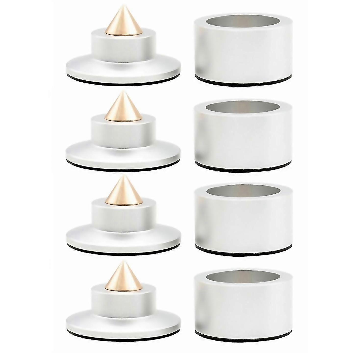 For Shock Spikes Spring Damping Pad Hifi Stand Silver