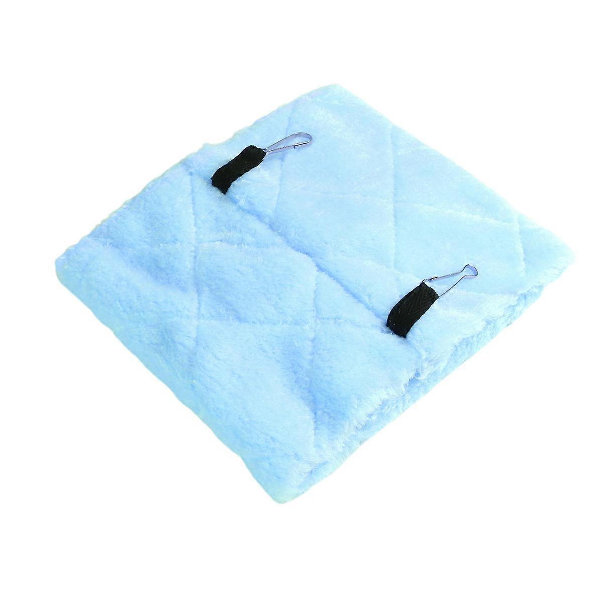 Parrot Hammock Bed Plush Pet Hanging Hut Encouraging Exercises Blue 1Pcs