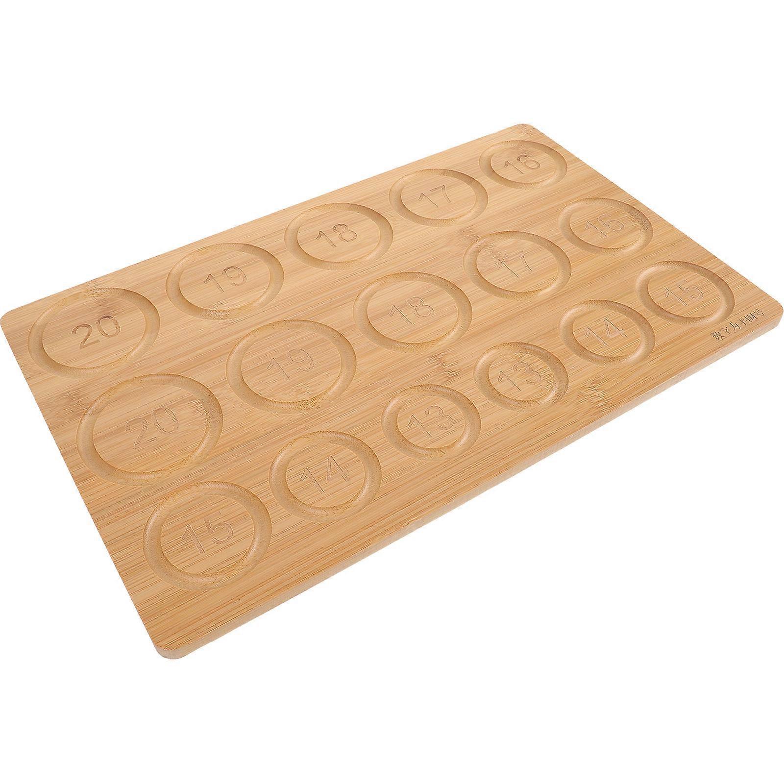 Wood Bead Design Board for Holding Jewelry Components and Creating Bracelets 7.5 x 5.5 Inches