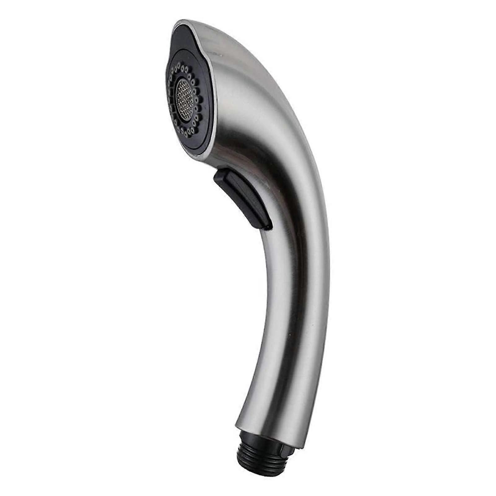 Spray head replacement for pulldown kitchen faucet in brushed nickel finish