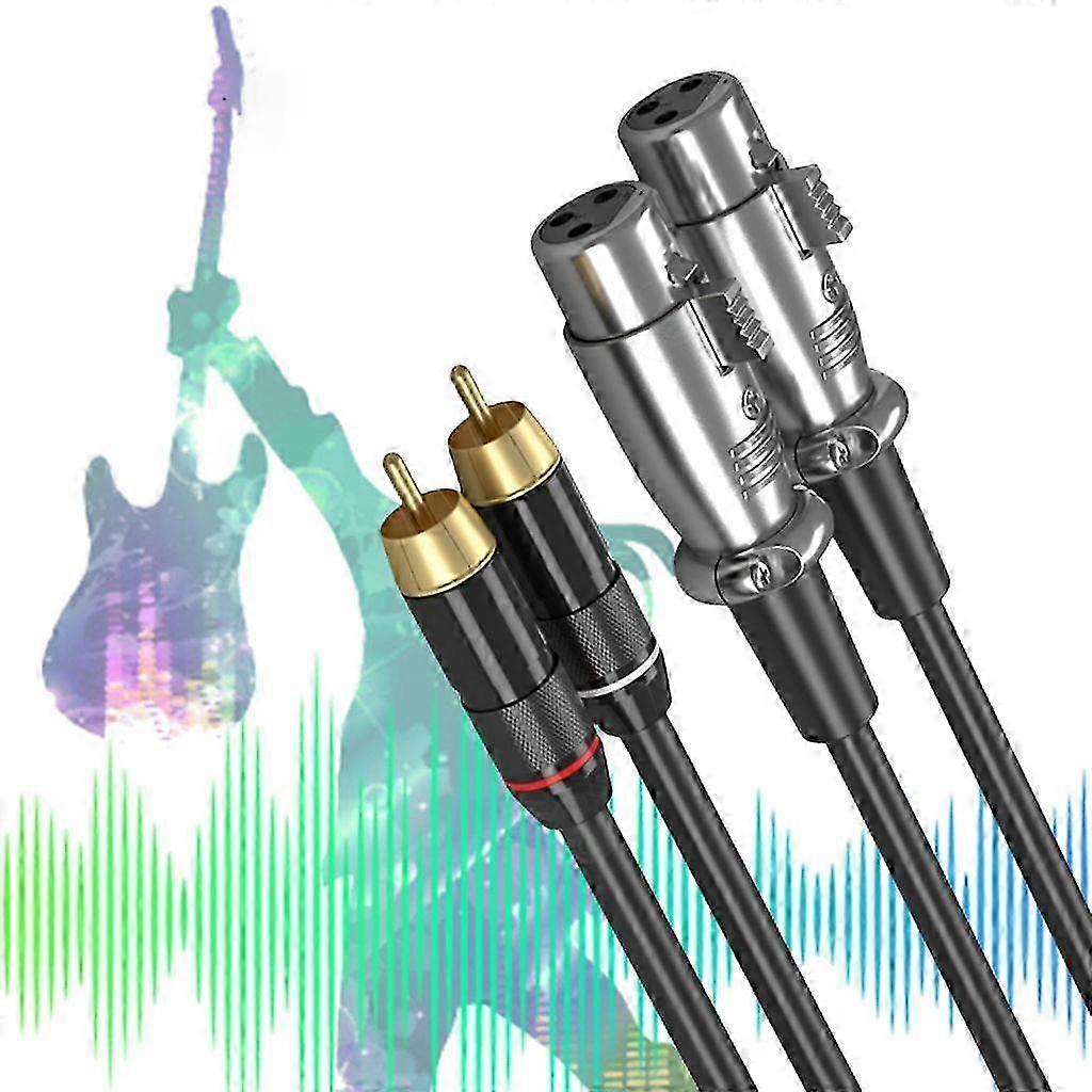 Dual Microphone Stereo Cable with Male Connectors for High-Fidelity o ...