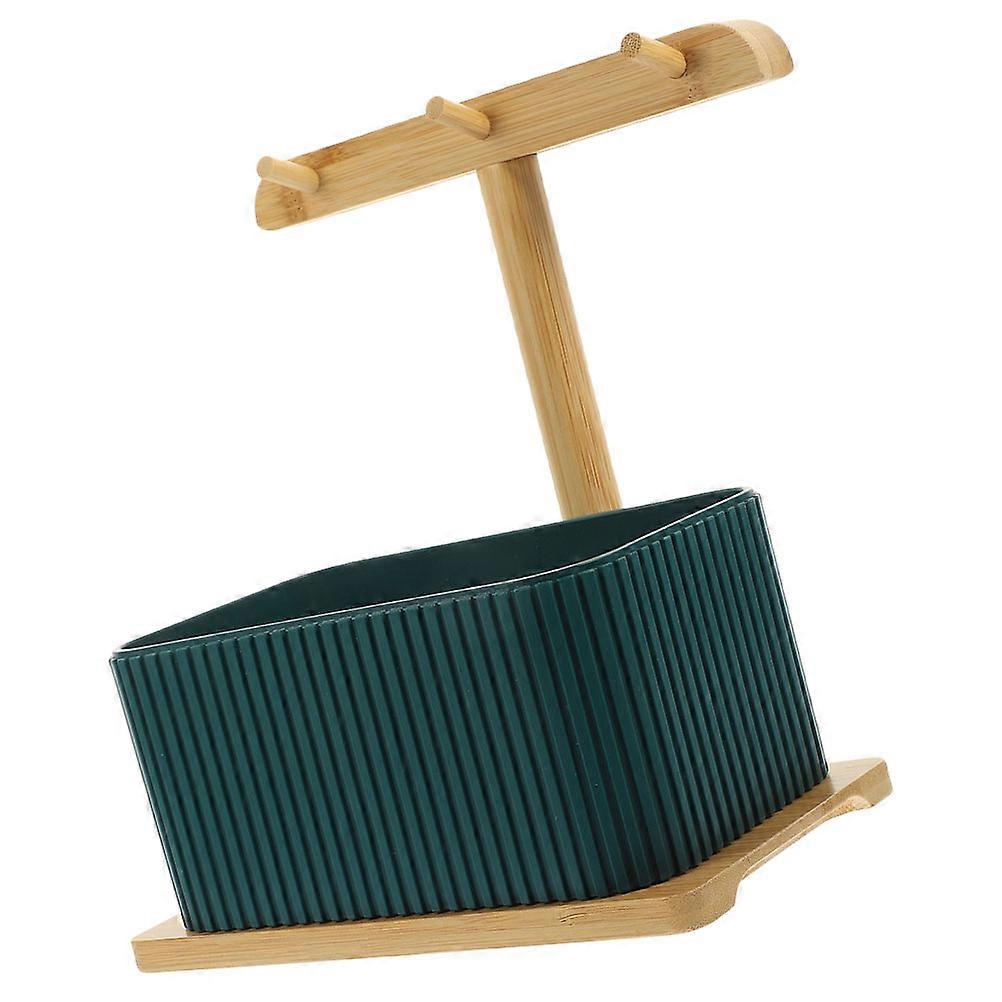 Desktop Storage Box Organizer for Storage with Hanging Key Holder