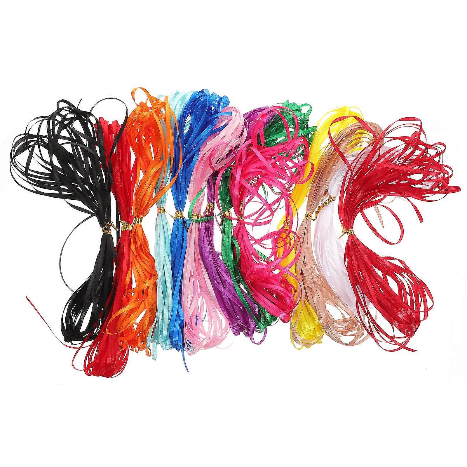 Thin Ribbon Assorted Color for Decoration Use with Durable Polyester Material