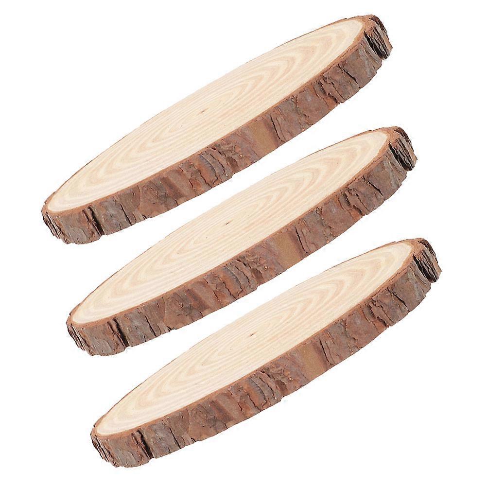 Creative Unfinished Wood Slices for DIY Crafts and Table Centerpieces 3pcs Natural Wood Circles for Painting