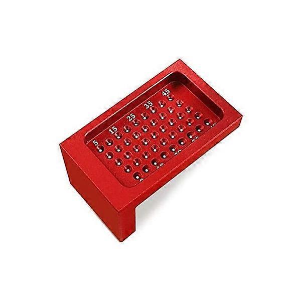 T50 Woodworking Tool, Hole Measuring Ruler, Aluminum Alloy Carpentry Tool Woodworking Ruler with Positioning Metric Scale
