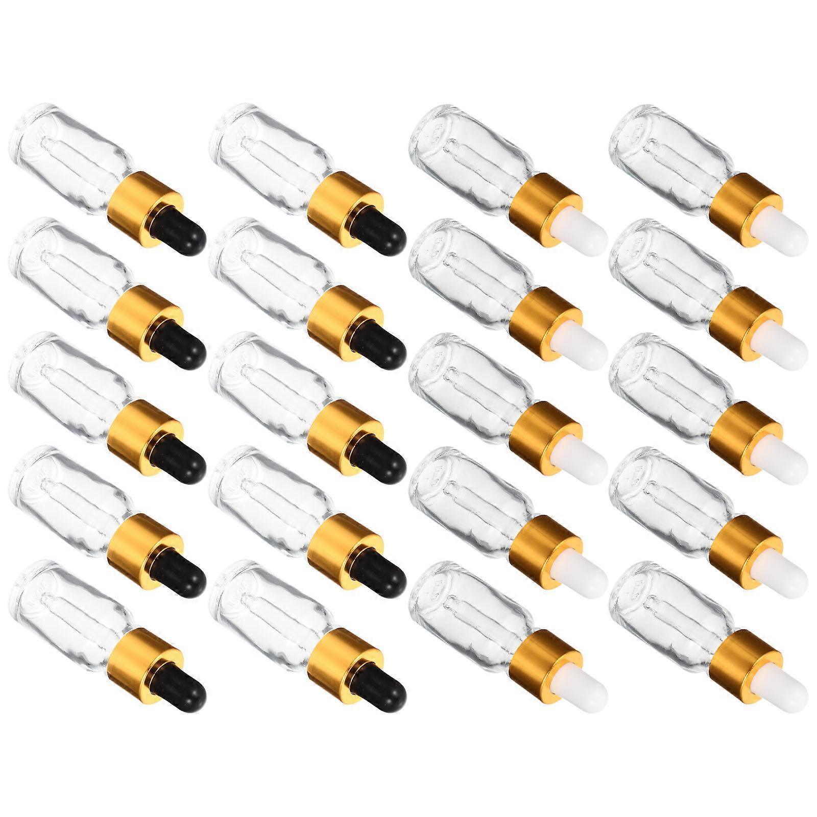 20Pcs Essential Oil Glass Bottles Refillable Dropper Empty Bottles