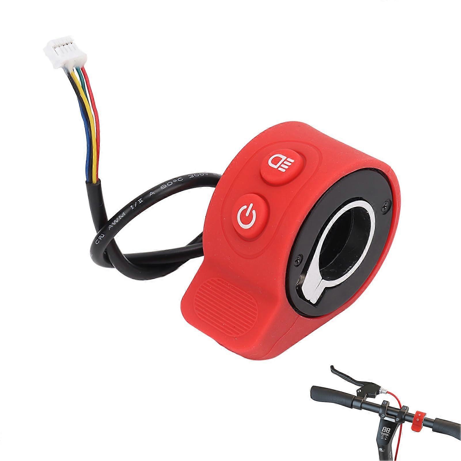 Thumb Throttle For Electric Scooter, 2-In-1 Integrated Switch, ABS Handle, Smooth Acceleration, Fits Most Models
