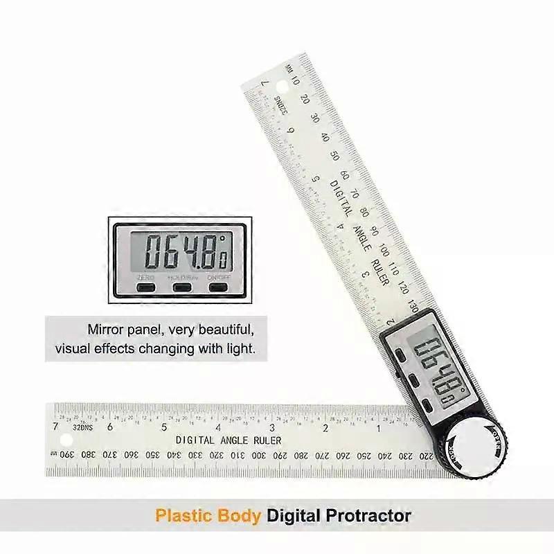 1 PC 2 in 1 Digital Angle Detector Scale Suitable for Woodworking Measurement Tools High Accuracy Mutifunction Tools